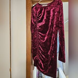 Women's Christmas Velvet Dress